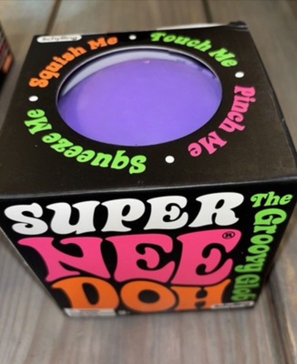 Purple NeeDoh Nee Doh The Groovy Glob Super 4.5-In Large Stress Ball XL Squishy